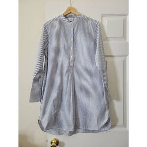 ASPESI Blue Striped Shirt Dress 44 / US L